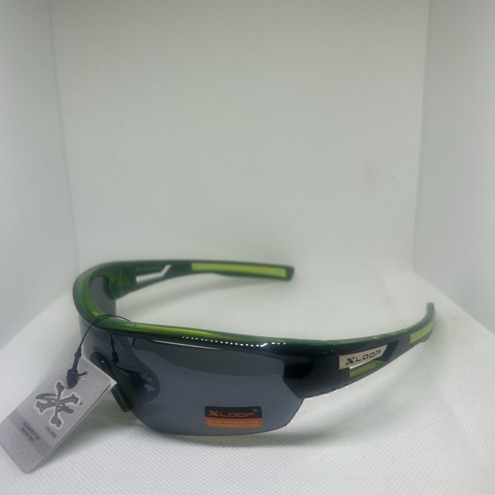 X-Loop Wrap Semi-Rimless Mens Shades Sunglasses